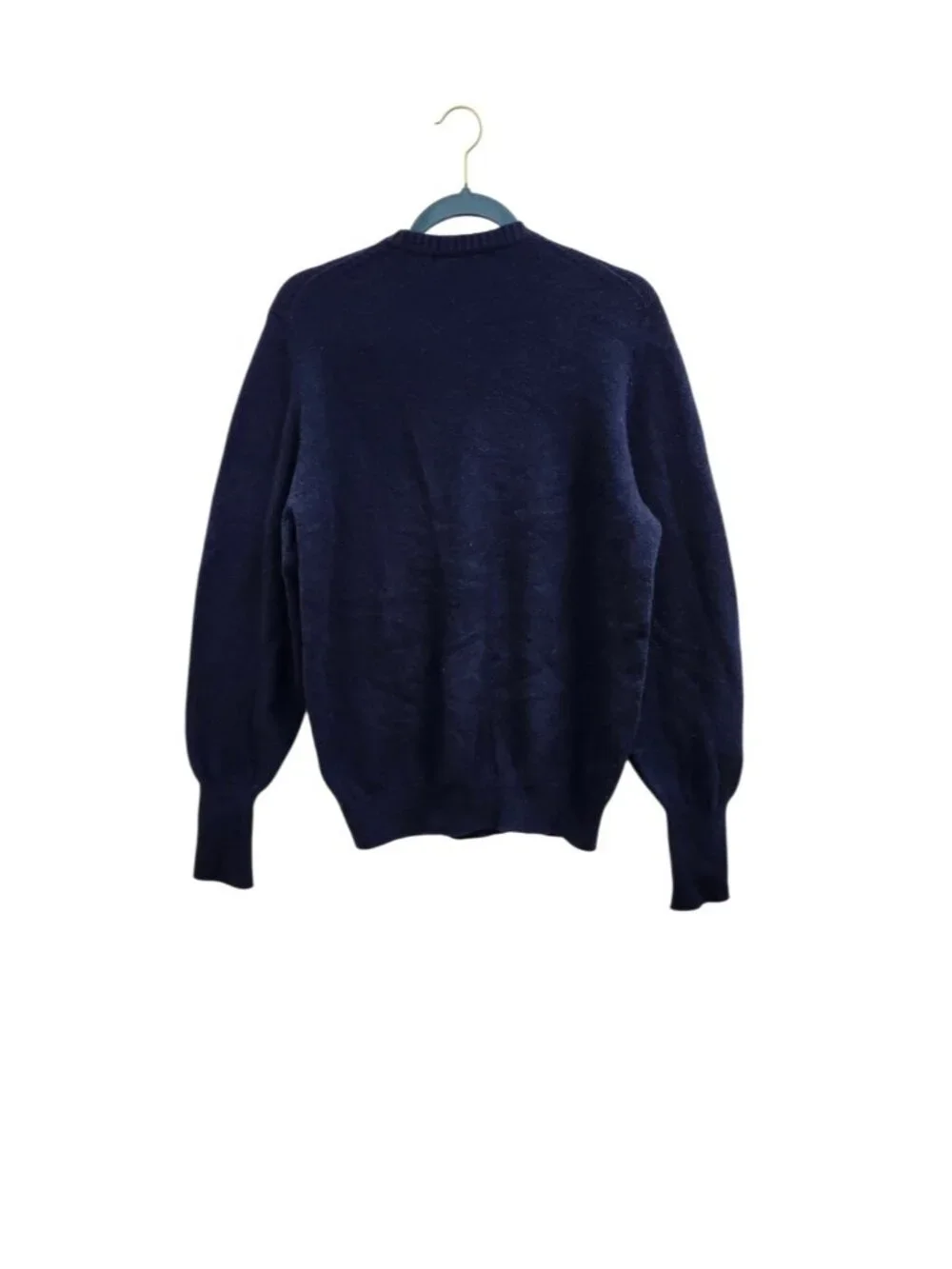 Paul Stuart 100% Cashmere Sweater Mens Small Navy Blue Crew Neck Luxury Soft
